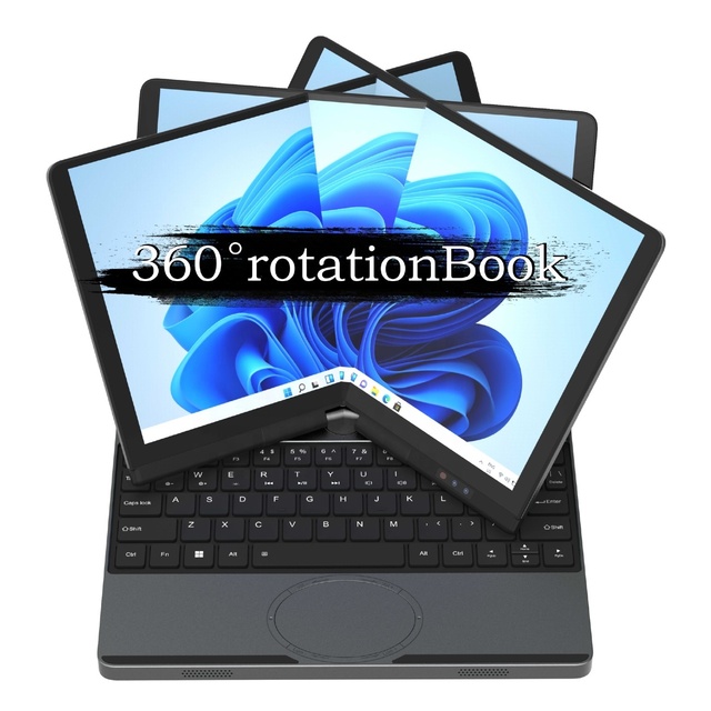 New Touch Screen Laptop 10.5 Inch 360 Degree Rotation Win11 Pro Intel I7 SSD Lightweight Mini Portable 1920x1280 Wireless