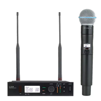 Microphone sans fil monocanal ULXD4 avec pile AA et connecteur XLR, technologie UHF PLL pour karaoké, scène et discothèque