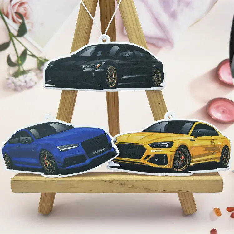 Customized Logo All Scents hanging on Refresh Paper Car Air Fragrance Air Freshener