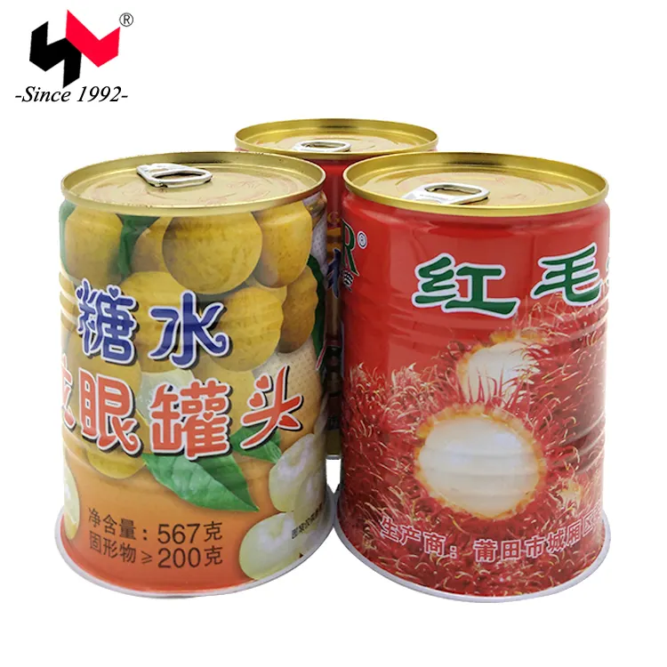 Hot selling empty easy open tinplate cans for fruit canned food