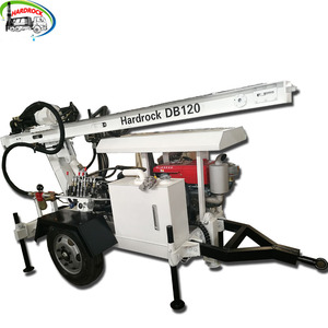 Máquina Perforadora de Pozos de Agua Portátil, Plataforma de Perforación Montada en Remolque con Motor Diésel para Perforar Rocas - Product Image 4