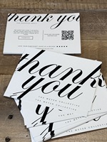 Cartes de remerciement de haute qualité 300g, impression personnalisée sur carton mat, logo personnalisé, cartes de remerciement pour petites entreprises