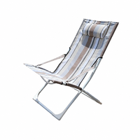 Chaise pliante inclinable portable réglable pour le camping, le jardin et la plage