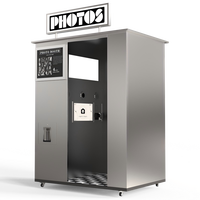Cabina de Fotos de Estilo Comercial con Impresora Rápida, Cámara DSLR, Cabina de Selfies Interactiva