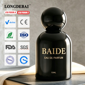 Botella de Perfume de Vidrio de Lujo Más Vendida, 30 ml, 100 ml, 50 ml, Botella de Perfume Negra con Caja de Empaque - Product Image 2