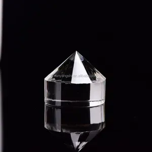 Varita de cristal Punto de cuarzo claro poliedro 24 lados varita pulido a mano de cristal de vogel