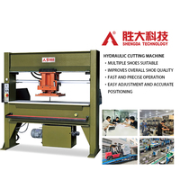 Presse de découpe de cuir haute précision SHENGDA avec chariot mobile et tête de découpe hydraulique mobile