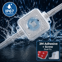 Iluminación para Aleros de Casa de 12 Metros, Resistente al Agua IP67, Fuente de Luz Puntual LED RGBW, Luz Exterior Permanente
