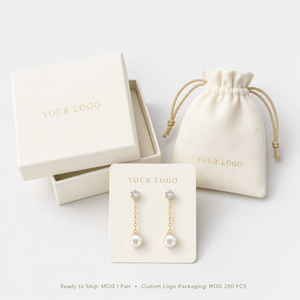 Orecchini Pendenti Geometrici con Perle per Donne, Design Semplice, Accessori per Orecchie da Indossare Quotidianamente - Product Image 6