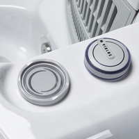 Spa de luxe VIRLUX avec 38 jets et chauffage de 3 kW pour une relaxation extérieure économique