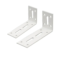 Supports en L fendus personnalisés Joint métallique réglable Support d'angle à angle droit Support en forme de L pour la fixation de meubles en bois