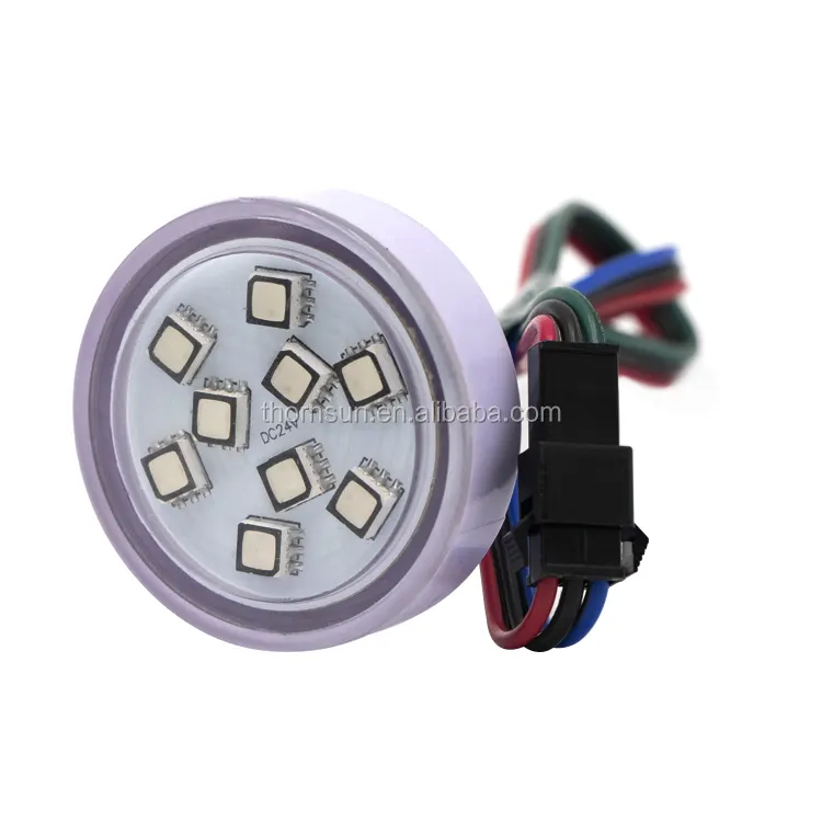 full color led point light 45mm smd 5050 rgb module 9pcs decorative led pixel ball