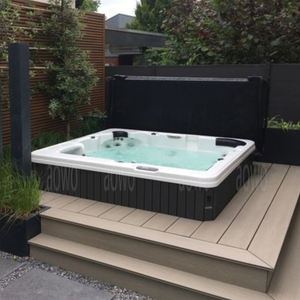 Paresseux spa bain à remous piscine extérieure cascade 5 personnes spa baignoires tube chaud extérieur tina carré intex spa bain à remous <span class=keywords><strong>écume</strong></span> - Product Image 4