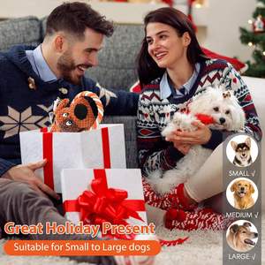 Turuncu kapalı Polyester PP pamuk lüks Pet köpek interaktif hareket çiğnemek oyuncaklar yeni gelenler - Product Image 5