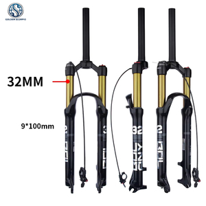 Fourche de <span class=keywords><strong>suspension</strong></span> haute résistance VTT, tube droit, alliage magnésium-aluminium, amortissement pneumatique avant, 26 27.5 - Product Image 1