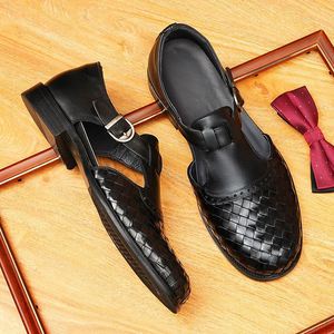 High Quality Breathable Genuine Leather Sandals Outdoor Walking Sandals Men's Summer Casual Flat Sandals Fashion - Product Image 3