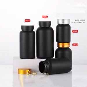 Frosted/Matte 100ml/150ml/200ml/250ml Pet sang trọng rỗng nhự<span class=keywords><strong>a</strong></span> Vitamin chế độ ăn uống dinh dưỡng bổ sung viên thuốc viên nang chai - Product Image 2