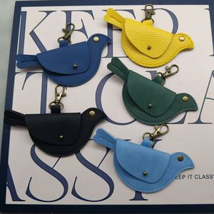 New Bird Design <b>Bag</b> Pendant Creative Bird <b>Bag</b> <b>Charm</b> Coin Purse PU Leather Animal Bird Keychain Pendant - Product Image 3