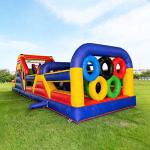 Château gonflable pour enfants à prix d'usine, équipement de parcours d'obstacles gonflable en promotion - Product Image 1