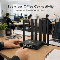Routeur CPE 5G intérieur NR800 WiFi-6 double bande Qualcomm X55 avec emplacement pour carte SIM débloqué, ports Gigabit, modem hotspot sans fil 5G