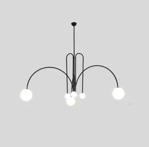 Zèle éclairage appel d'offres intérieur concepteur minimaliste lustre métal verre nordique suspension - Product Image 2
