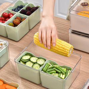 大容量8格厨房储物盒密封塑料保鲜盒水果糖果香料冰箱储物 - Product Image 3