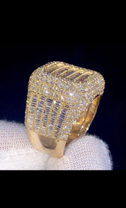 Anillo de Diamante Moissanita Elegante para Hombre con Atractivo Clásico y Superficie Lisa Resistente a los Arañazos de la India - Product Image 6