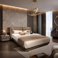 Tempat Tidur Gaya Prancis dengan Rangka Kayu Pinus Solid Desain Modern Ukuran King/Full untuk Kamar Tidur Utama