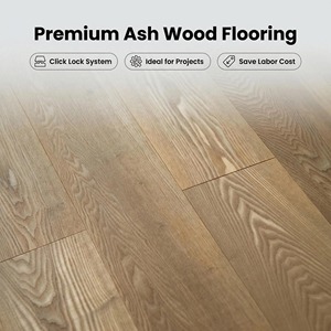 Plancher en bois d'ingénierie en chêne blanc nacré de 7 1/2 po de large, qualité sélectionnée, pour villas - Product Image 1
