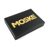 Boîte cadeau magnétique noire de luxe en carton personnalisée Boîtes d'emballage pour sous-vêtements de sport pour femmes