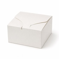 Boîte cadeau pliable certifiée personnalisée sur mesure en carton blanc avec pelliculage mat et estampage à chaud doré pour emballage de bougies