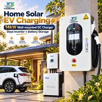 14kW CCS2 Wallbox charge rapide courant continu voiture électrique solaire stockage batterie onduleur APP réseau instable