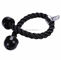 Corde de traction réglable en nylon/PVC robuste pour triceps, 70 cm, confortable, pour entraînement de musculation à domicile et usage commercial