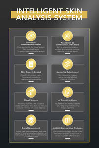 เครื่องวิเคราะห์ผิวหน้าแบบพกพา 3 มิติ คุณภาพสูง ปี 2026 พร้อมหลอดไฟ UV LCD <span class=keywords><strong>Wifi</strong></span> สำหรับสแกนและวิเคราะห์ผิวหน้า - Product Image 3