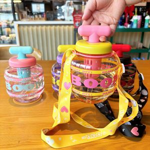 Water Bottle Bomb Cup 900ml Large Capacity Plastic Leak-proof Portable Outdoor Sports Bottle With Strap - Product Image 2