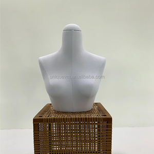 Maniquí de Exhibición de Ropa Interior <span class=keywords><strong>Barato</strong></span> Personalizado ABS Parte Superior del Cuerpo Lencería Cubierta de Tela Pantalla Torso - Product Image 1
