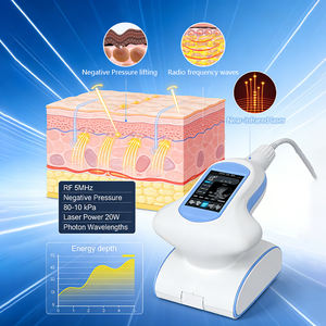 Máquina de Adelgazamiento Profesional con Rodillos de Vacío RF LED, Dispositivo de Masaje Corporal con Doble Mango para Contorno Corporal y Drenaje Linfático - Product Image 2