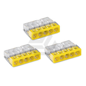 Wagos <span class=keywords><strong>2273</strong></span>-205ขั้วต่อแบบกดสำหรับตัวนำแบบแข็ง max2.5mm ² 5ตัวนำตัวเครื่องโปร่งใสฝาสีเหลือง - Product Image 5