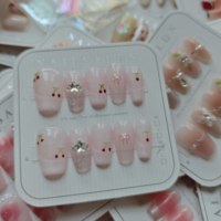 Muestras Disponibles, Uñas Acrílicas Hechas a Mano con Diseño Aleatorio para Tiendas de Uñas