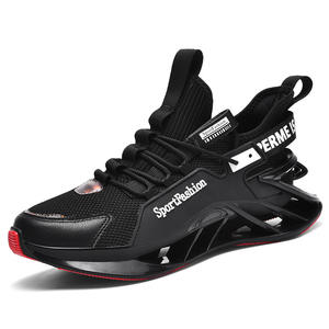 Nuevos zapatos deportivos casuales para hombre de alta calidad - Parte superior de PU para todas las estaciones, suela de TPR, cómodos, transpirables, antideslizantes y duraderos - Product Image 1
