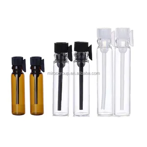 Navulbare Lege Reis Cosmetische Vloeibare Olie Geurstof Verpakking Glazen Flessen Container Tubes 1Ml 3Ml Parfum Tester Flesje