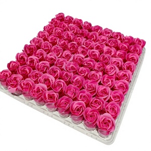 Savons Solides Naturels Jetables en Forme de Roses, Boîte Cadeau 81 Pièces/Boîte pour <span class=keywords><strong>Soins</strong></span> des Pieds, <span class=keywords><strong>Pédicure</strong></span> et Spa avec Parfum Personnalisé (Marque OEM) - Product Image 2