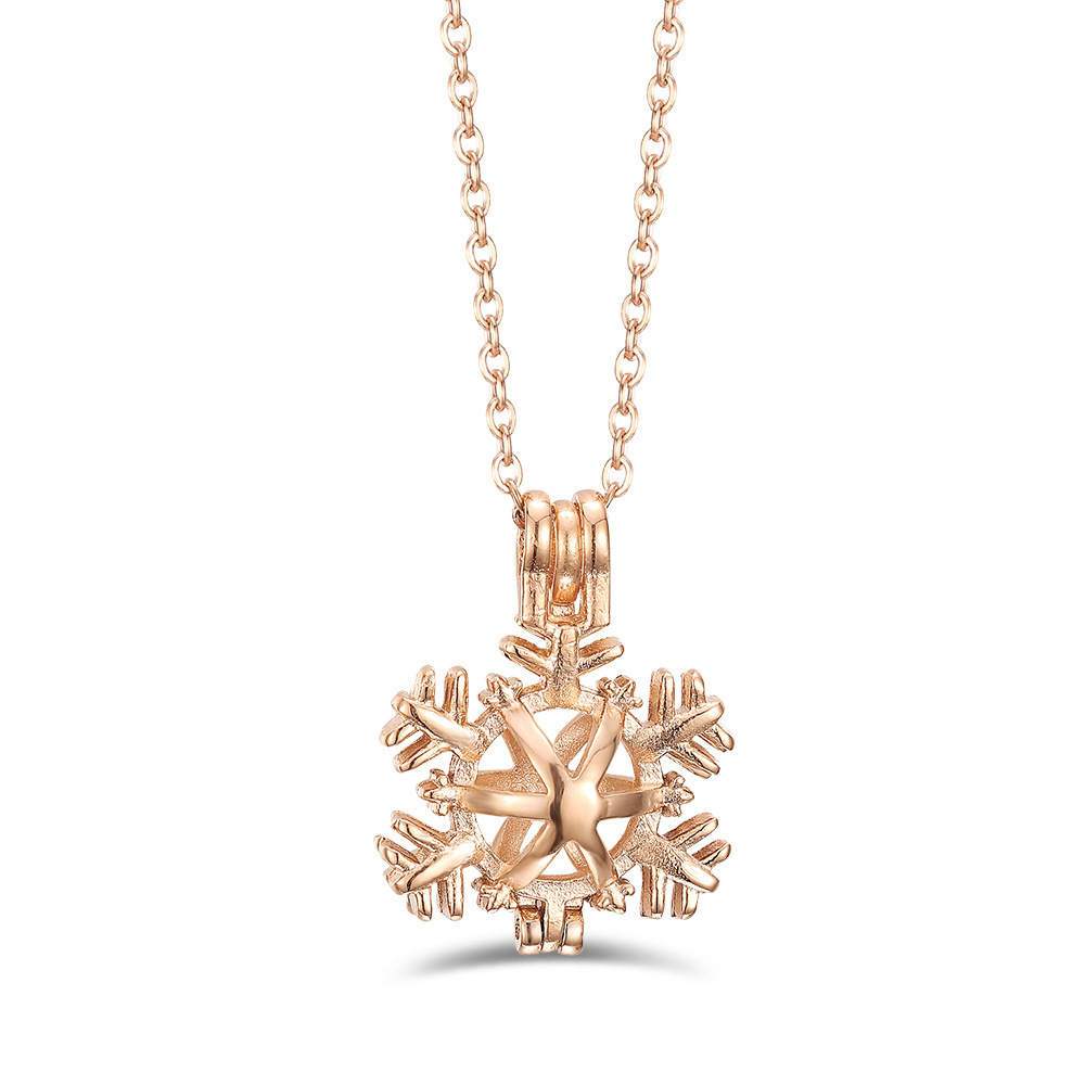 Flocon de neige zpp1213 en or rose
