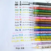 Flysea 0.7mm Animation Marker 12 couleurs Nail Acrylique Painter Set pour Graffiti Peinture et Dessin Stylo Coloriage