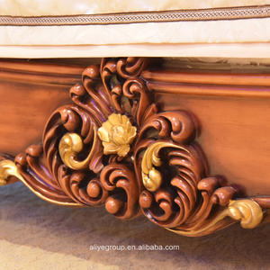 Cama King Size AA3-Fancy con Muebles de Dormitorio de Madera Tallada Elaborada, Juego de Muebles de Lujo - Product Image 5