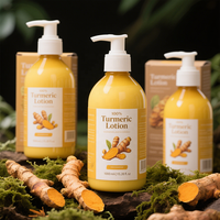 Lotion corporelle au curcuma pour soins de la peau arbutine kojique et papaye pour blanchir et nourrir