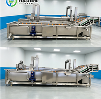 Productielijn voor het matchen van bubbelspoelmachines voor een complete groenteverwerkingsketen