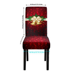 Modern Printed Polyester Christmas <b>Chair</b> <b>Covers</b>-Durable Machine Washable Eco-Friendly <b>for</b> Hotel & Party Use - Product Image 4