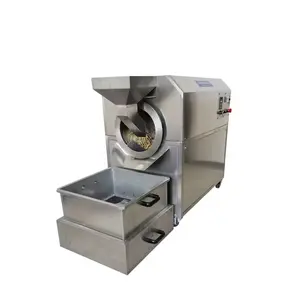 Rotary Drum Nut Peanut Roaster Roasting Machine Gas Electric Mini Cashew Nut Roaster Machine Heating peanut roasting machine