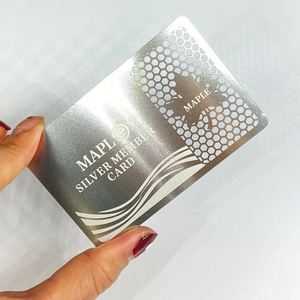 Nouveau produit : cartes de visite personnalisées en acier inoxydable pour clubs et hôtels - Product Image 6
